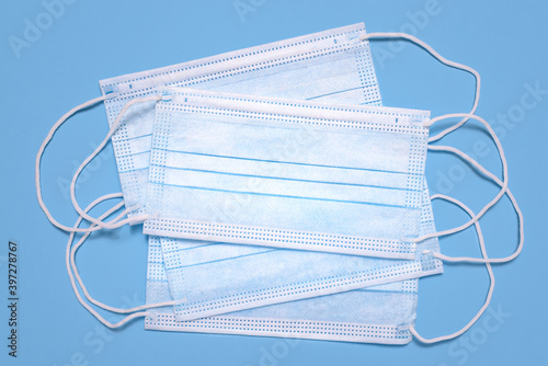Surgical masks with rubber ear straps