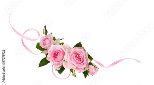 Rose flowers and twisted sa...