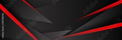 Abstract background dark black with red light carbon fiber texture vector illustration