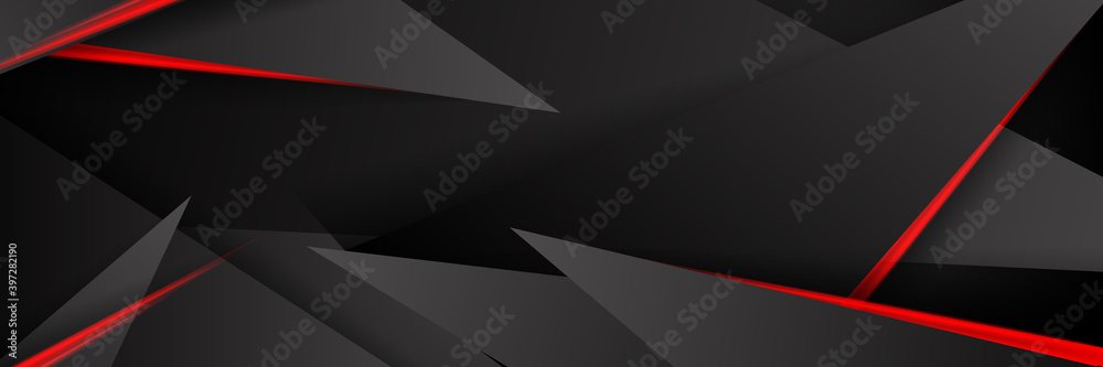 Modern 3d red black light abstract background for wide banner Modern 3d red black light abstract background for wide banner
