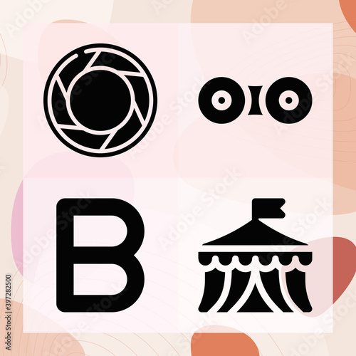 Simple set of genus related filled icons