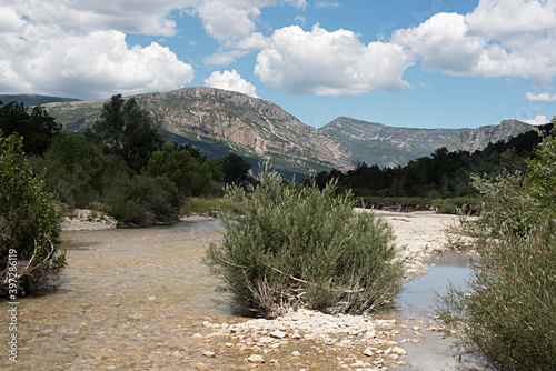 River in the mountains, Provence, France photo