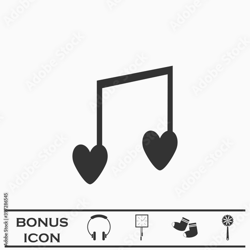 I love music icon flat.