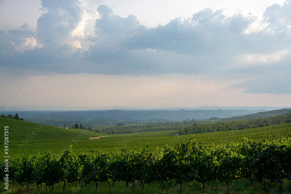 Landschaft der Toskana, Italien Landschaft der Toskana, Italien