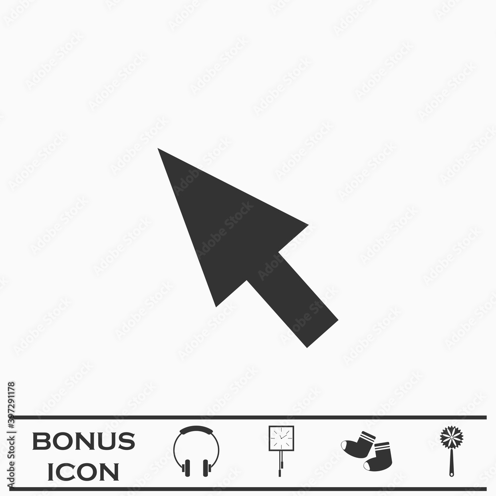 Pointer icon flat Pointer icon flat