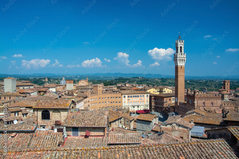 Luftaufnahme Siena, Toskana, Italien