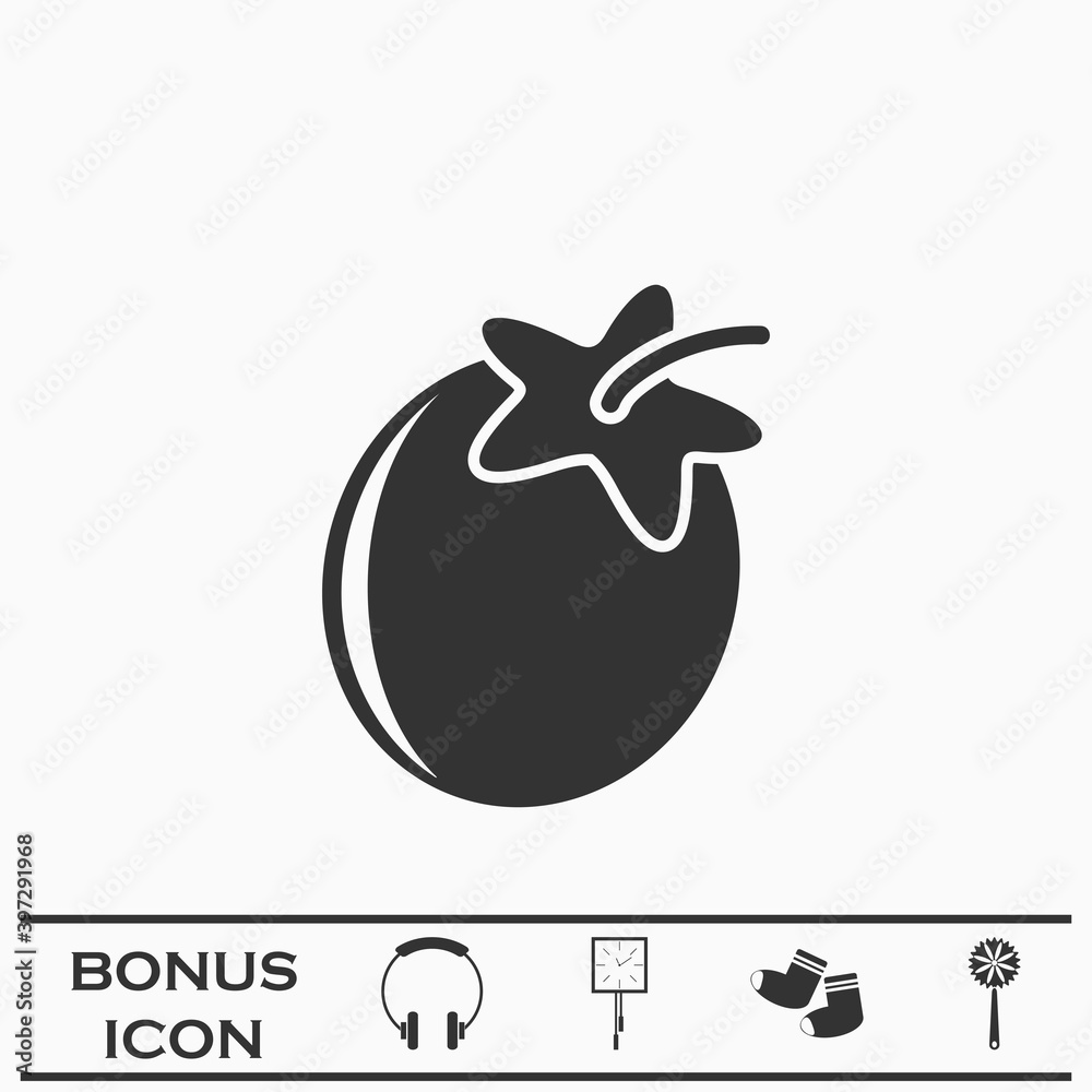 Plum icon flat Plum icon flat