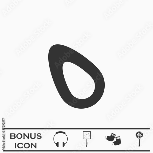 Fruits Avocado icon flat
