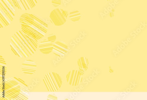 Light Yellow vector layout with circle shapes.