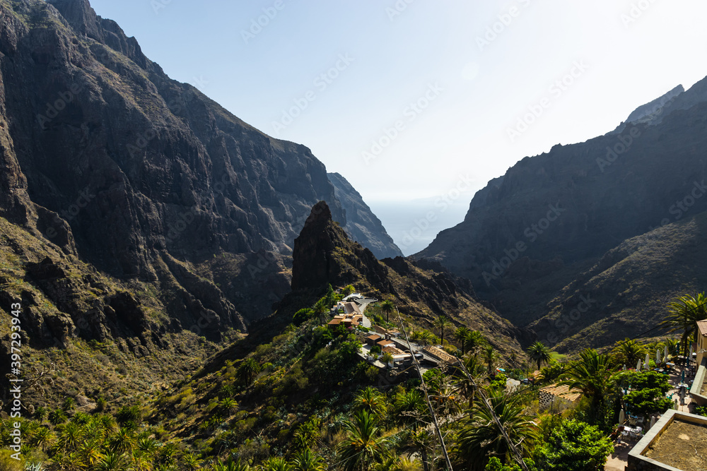Masca village, the most famous tourist destination in Tenerife, Spain.
