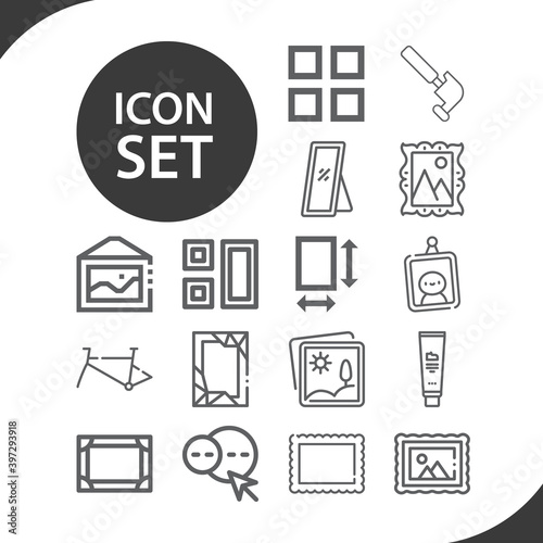 Simple set of construct related lineal icons.