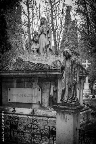 cementerio burges centroeuropeo en invierno photo