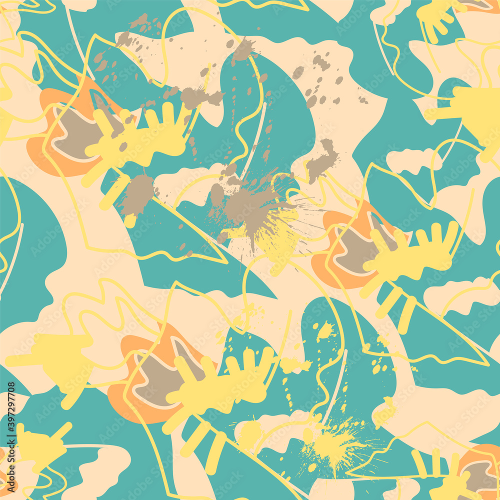 Seamless background with abstract creative pattern Seamless background with abstract creative pattern