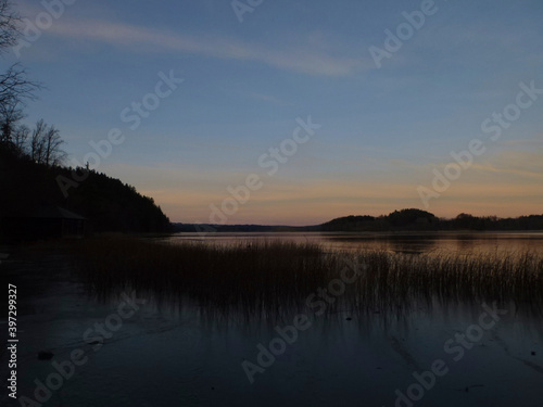 Lake Staffelsee in Bavaria, Germany