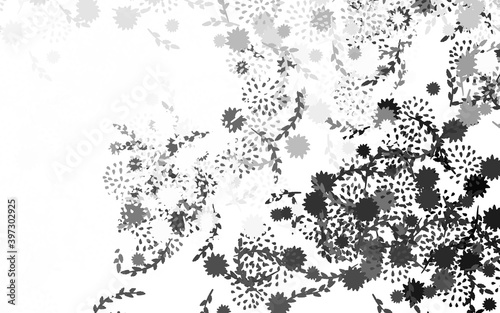 Wallpaper Mural Light Gray vector elegant background with flowers Torontodigital.ca