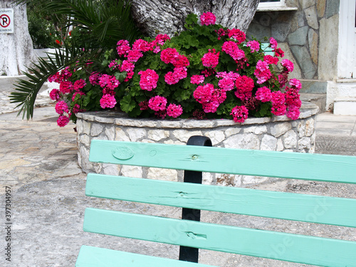 Bench romantic Greece © Agnieszka