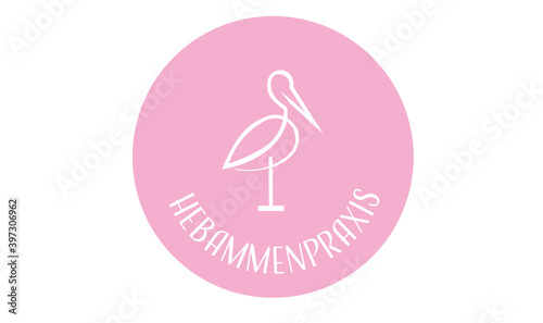 hebammen logo, hebammenpraxis logo, mutter und kind logo