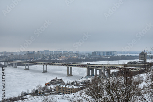 Nizhny Novgorod on a gloomy winter day © Igor