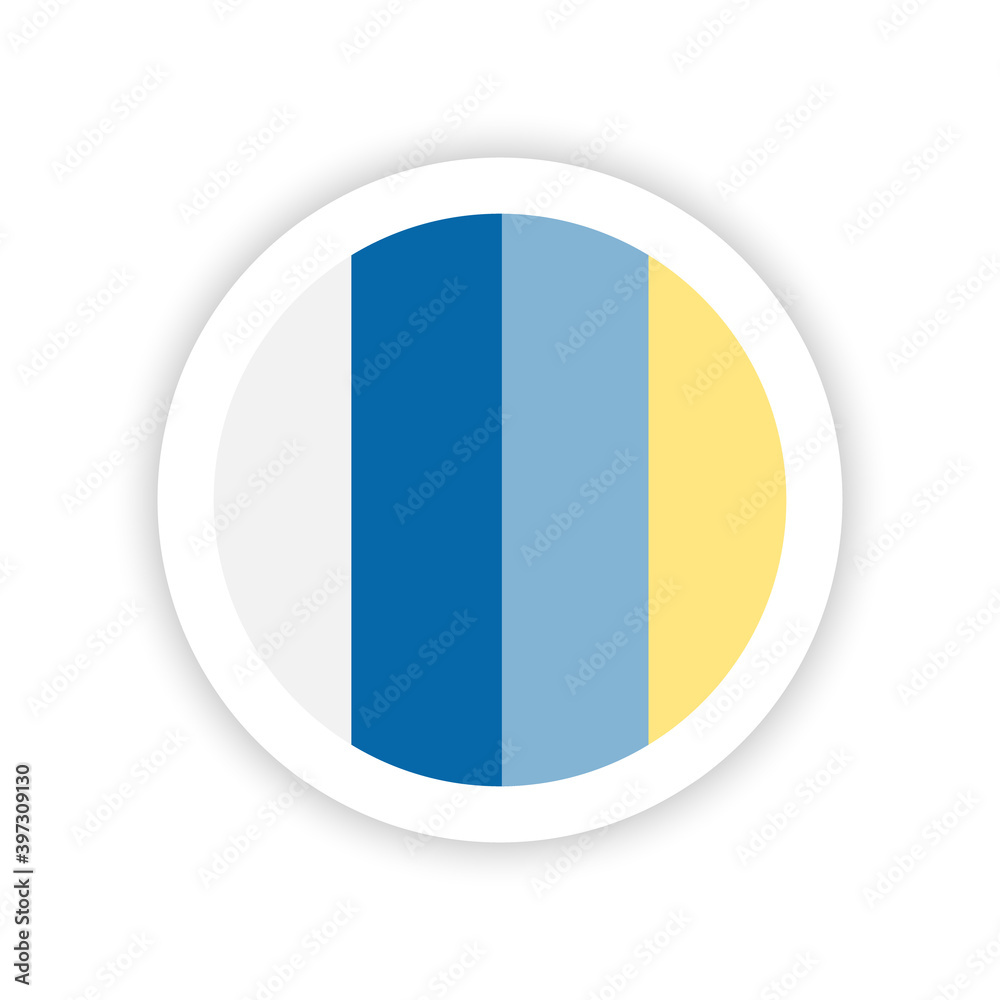 Fototapeta premium Flag of the Canary Islands (Spain)