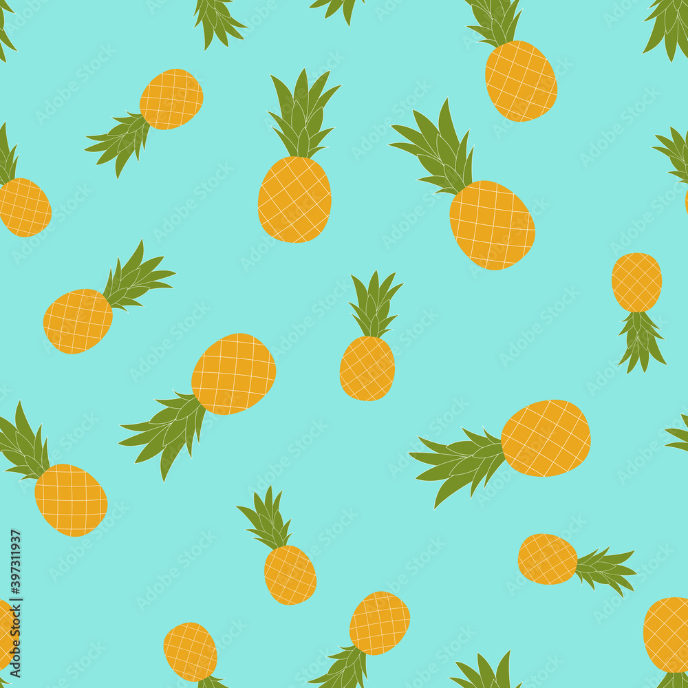Paneapple Seamless Pattern Background. Vector Illustration Paneapple Seamless Pattern Background. Vector Illustration
