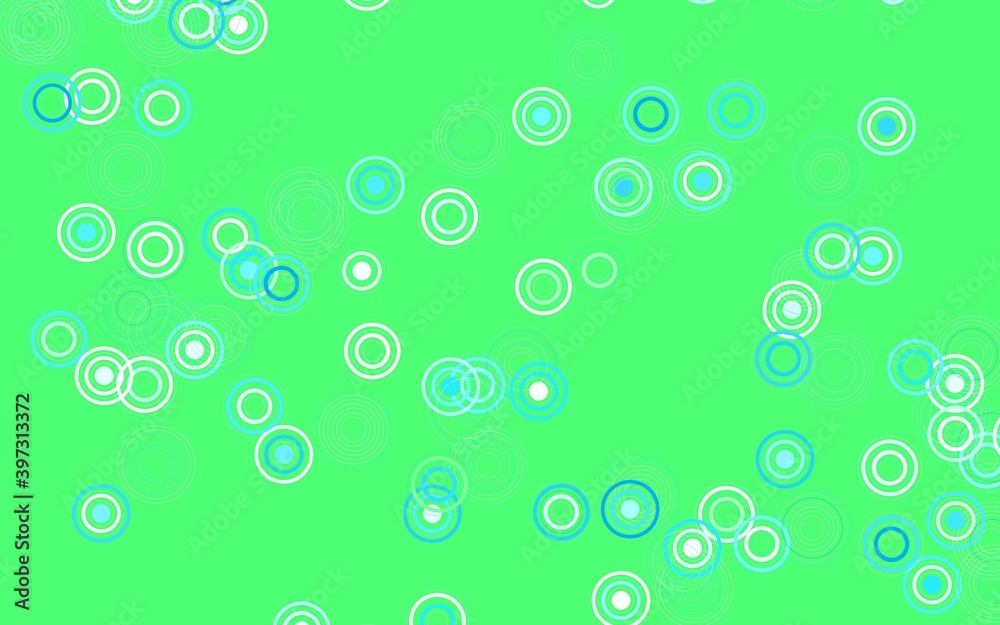 Light Blue, Green vector background with spots.