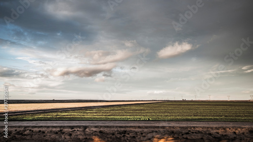 Clouds over cop field