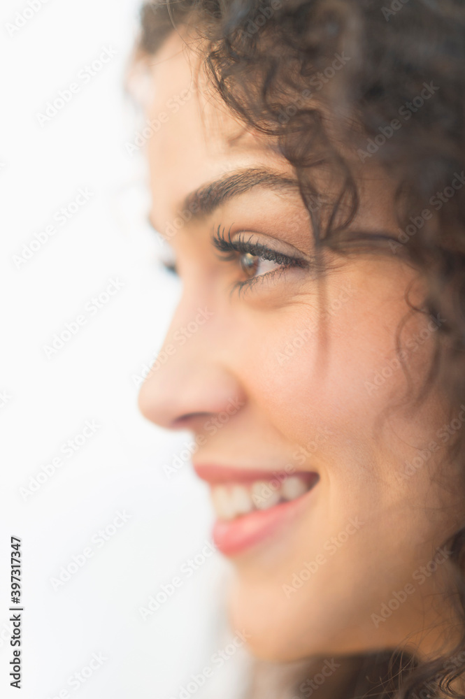Mixed race woman smiling Mixed race woman smiling