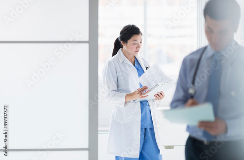 Doctors working in hospital