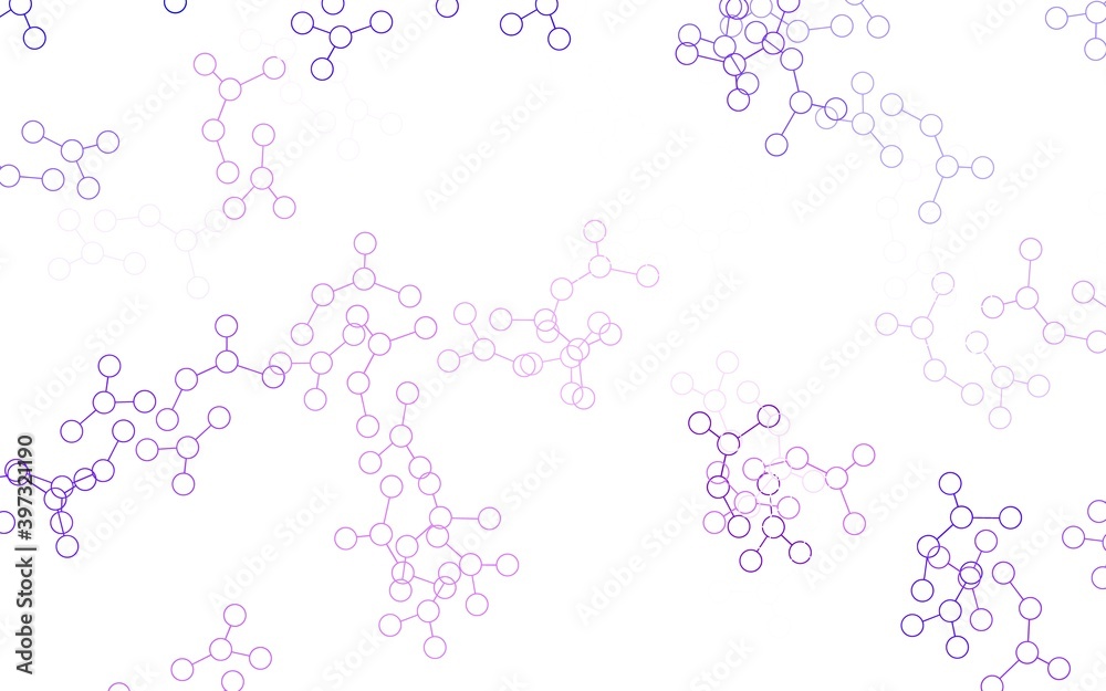 Light Purple, Pink vector pattern with artificial intelligence network. Light Purple, Pink vector pattern with artificial intelligence network.