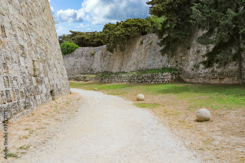 Ancient part off  Rhodes city - Rhodes Island - Greece,mediterranean,Europe photo