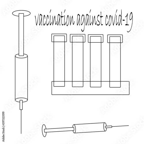 vaccine against covid-19, vaccine, salvation from covid-2019, vaccine saves from covid-2019, vector illustration, vector, illustrator, health, syringes, vaccinations, vaccine gives health, vaccine pro photo