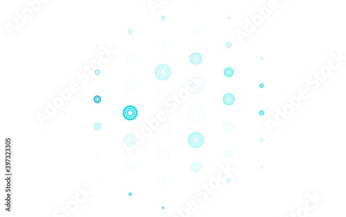 Light BLUE vector layout with circle shapes. © smaria2015