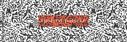 Spotted pattern vector. Abstract animal skin pattern for fashion banner and trendy decoration, fabric, and textile design. Liquid blotch texture, splotch backdrop, zebra spot background. Beauty salon.