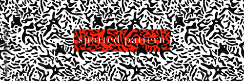 Spotted pattern vector. Abstract animal skin pattern for fashion banner and trendy decoration, fabric, and textile design. Liquid blotch texture, splotch backdrop, zebra spot background. Beauty salon.