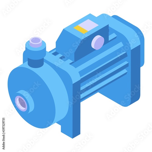 Agriculture pump icon. Isometric of agriculture pump vector icon for web design isolated on white background