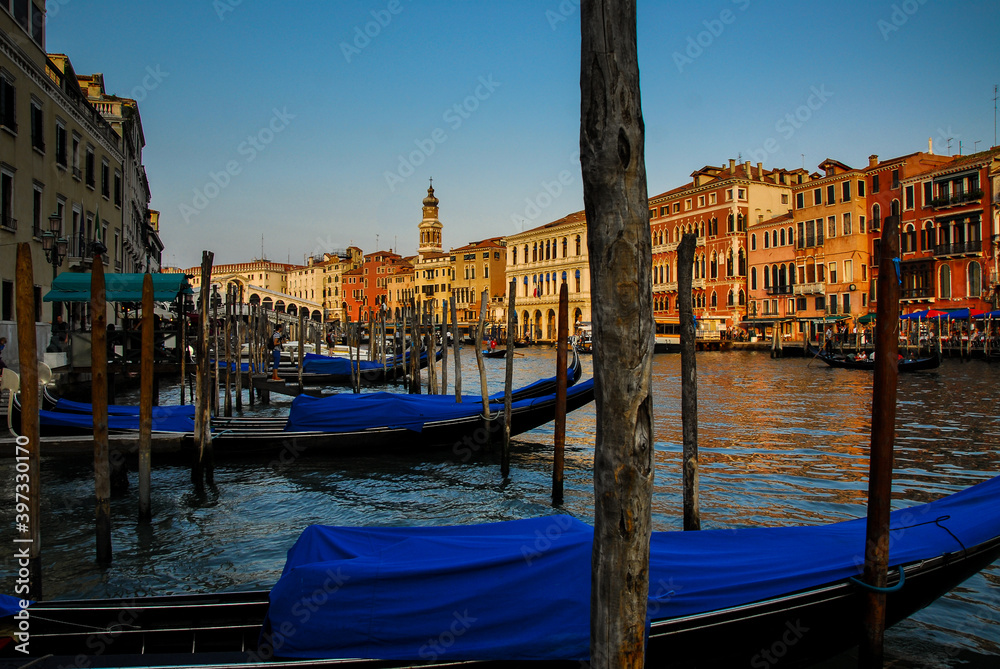 Gondola sunset, Venice 