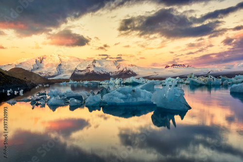 Obraz na plátně Jokulsarion, Glacier Lagoon in east Iceland
