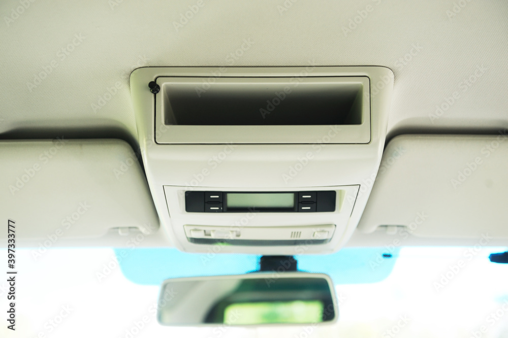 Close-up of the dashboard, adjustment of the blower, air conditioner. Close-up of the dashboard, adjustment of the blower, air conditioner.