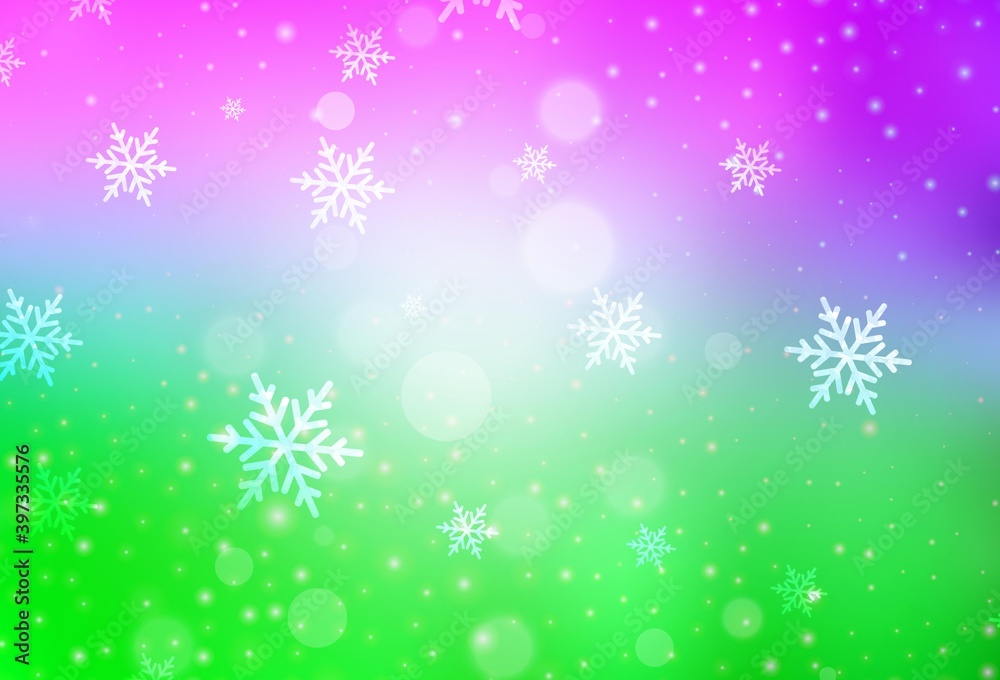 Light Pink, Green vector template in carnival style. Light Pink, Green vector template in carnival style.