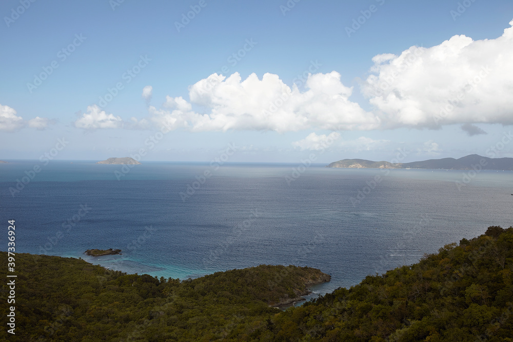 Scenic view with sea and mountains Scenic view with sea and mountains