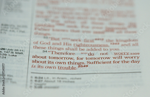 Slika na platnu Matthew6:34
