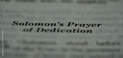 Solomon's Prayer