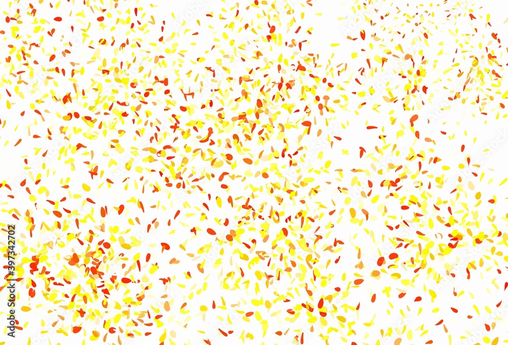 Light Green, Yellow vector abstract pattern with leaves. Light Green, Yellow vector abstract pattern with leaves.