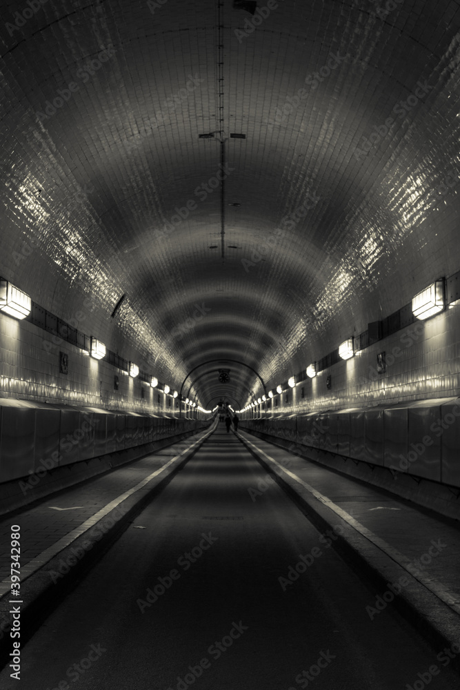 historic old tunnel under the river elbe in hamburg historic old tunnel under the river elbe in hamburg