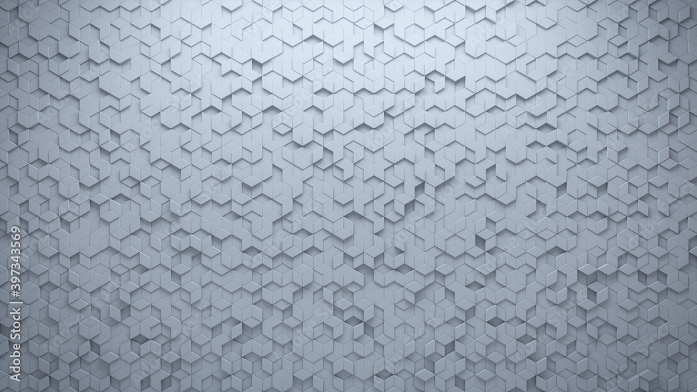 Futuristic, High Tech, light background, with a diamond shape block structure. Wall texture with a 3D diamond tile pattern. 3D render Futuristic, High Tech, light background, with a diamond shape block structure. Wall texture with a 3D diamond tile pattern. 3D render