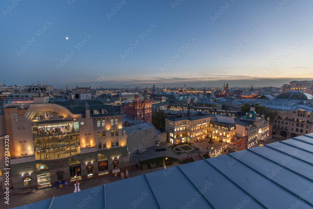 Obraz premium Moscow historical city roof