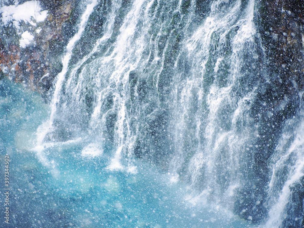 Fototapeta premium 青い川