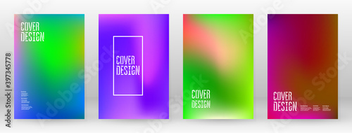 Pastel Soft. Rainbow Gradient Set Color Background