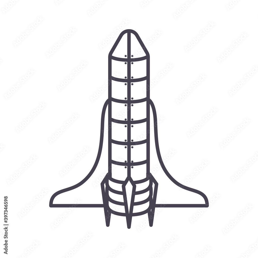 rocket icon in a white background rocket icon in a white background