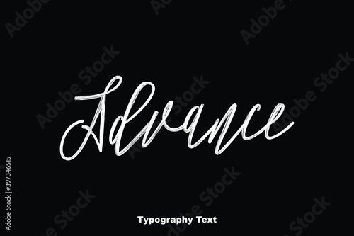 Advance Typography Cursive Text Phrase On Black